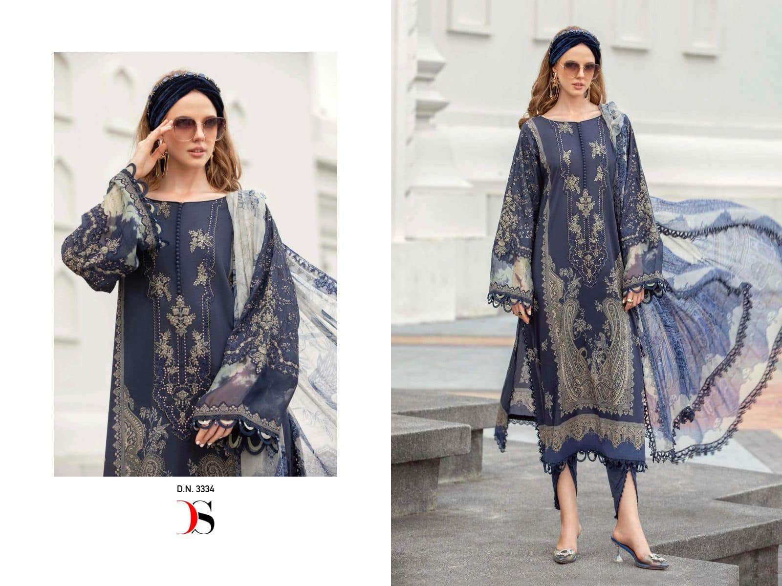 Mariab Mprint Spring Summer 23-3 by DEEPSY SUITS Design No.: 3334